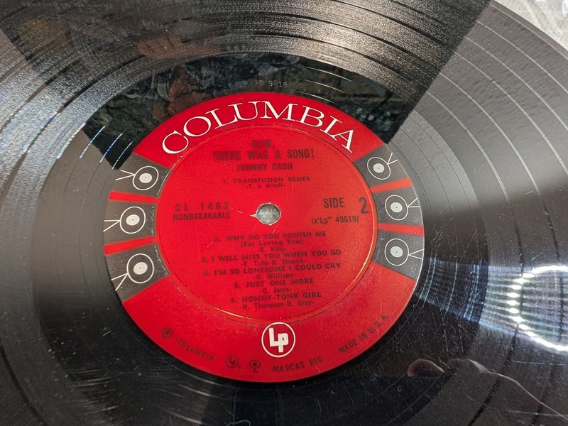 Johnny Cash Now There Was A Song LP Vinyl Record Album 1961 VG/VG Mono gallery