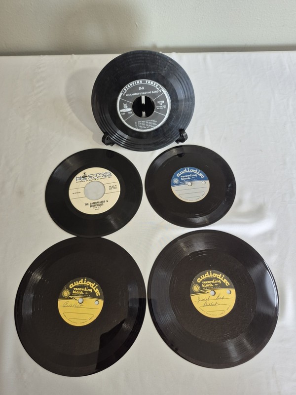 Vintage Ballet Dance Records Lot Audiodisc Acetates Stepping Tones Rhythm Tap…