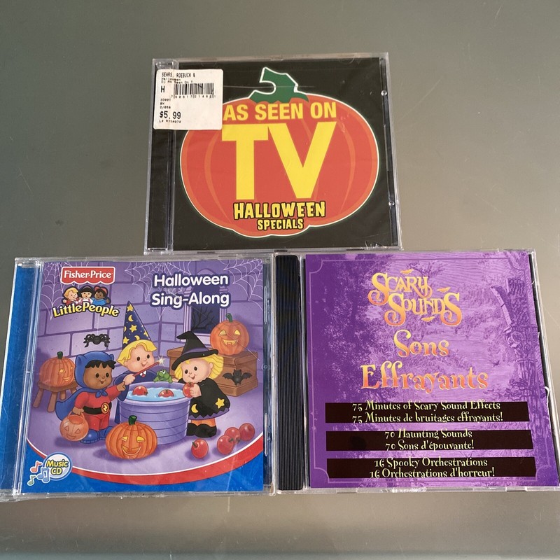 NEW Halloween Sounds 3 LOT: Scary Sounds, Sing Along & TV Halloween Specials 🎃