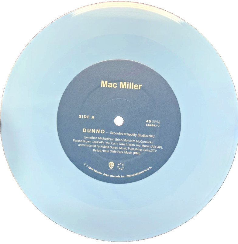 NEW Mac Miller Live Spotify Singles Baby Blue Vinyl Record 2019 NEVER PLAYED gallery