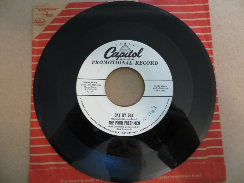 The Four Freshmen – Day By Day - 1955 Capitol Records F3154 7" Single VG/Generic gallery
