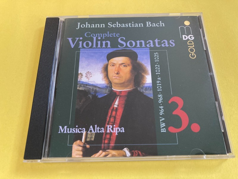 J.S. Bach: Complete Violin Sonatas Vol. 3 / Musica Alta Ripa (CD, 2002, MDG Gold