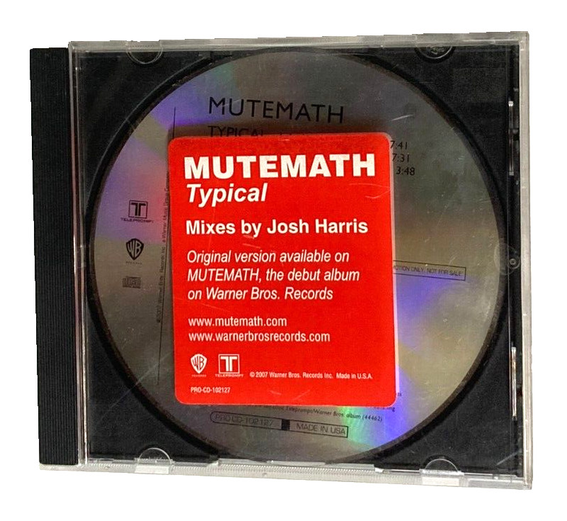 MUTEMATH «Typical» PROMO MAXI CD Josh Harris REMIXES / MINT Reprise ©2007