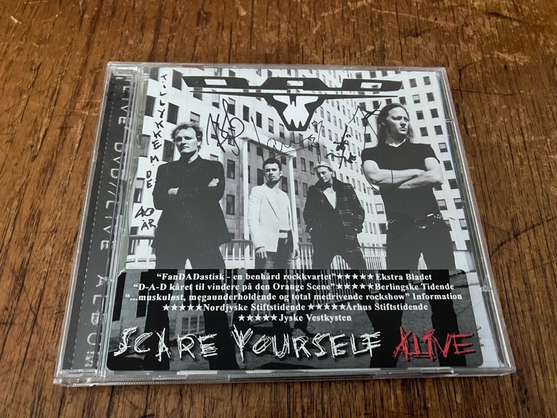 D.A.D. Scare Yourself Alive CD+DVD Edition 2006 FULLY AUTOGRAPHED Rare DAD