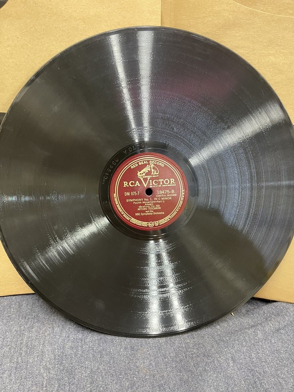 12" Arturo Toscanini 78 Record Set DM 875 75th Anniversary Brahms Sym 1 C Minor gallery