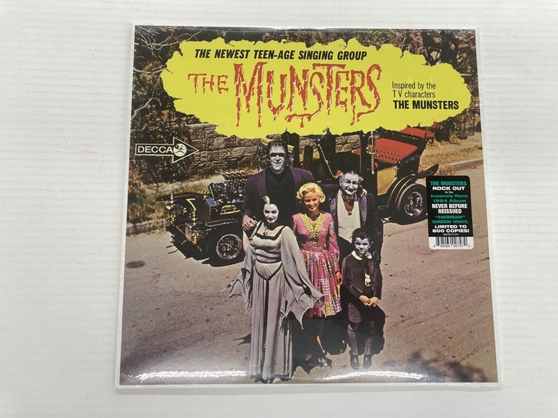THE MUNSTERS HERMAN GREEN VINYL LTD ED OF 800 VINYL SEALED SLEEVE SEALED