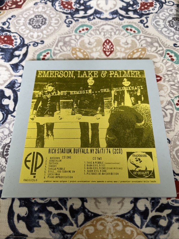 Emerson Lake & Palmer Rich Stadium Buffalo 7/26/74 Two CD Set