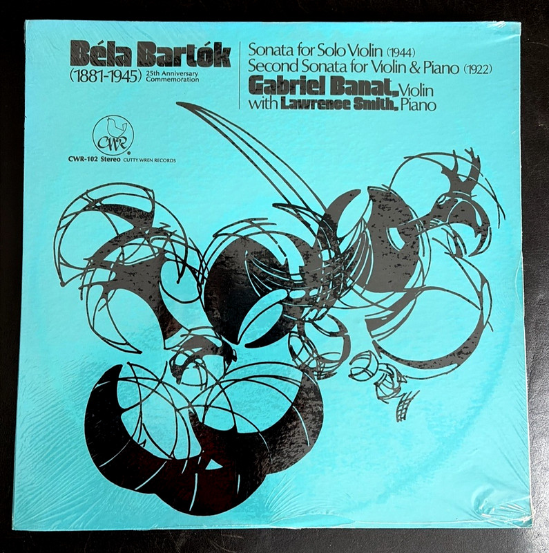NEW *SEALED* BELA BARTOK Sonata Violin&Piano Gabriel Banat Smith 33RPM LP CWR102