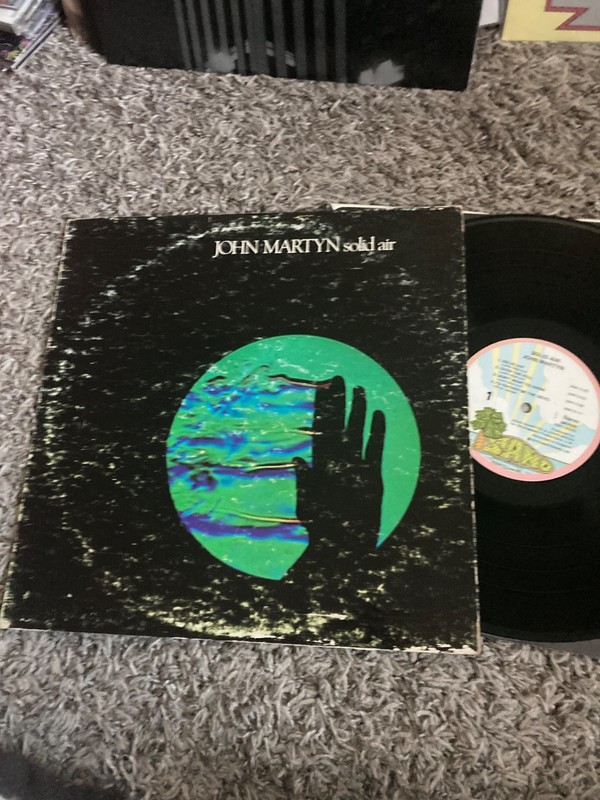 JOHN MARTYN SOLID AIR LP 1973 1ST PRESS STERLING DEADWAX PINK RIM ISLAND W/INNER