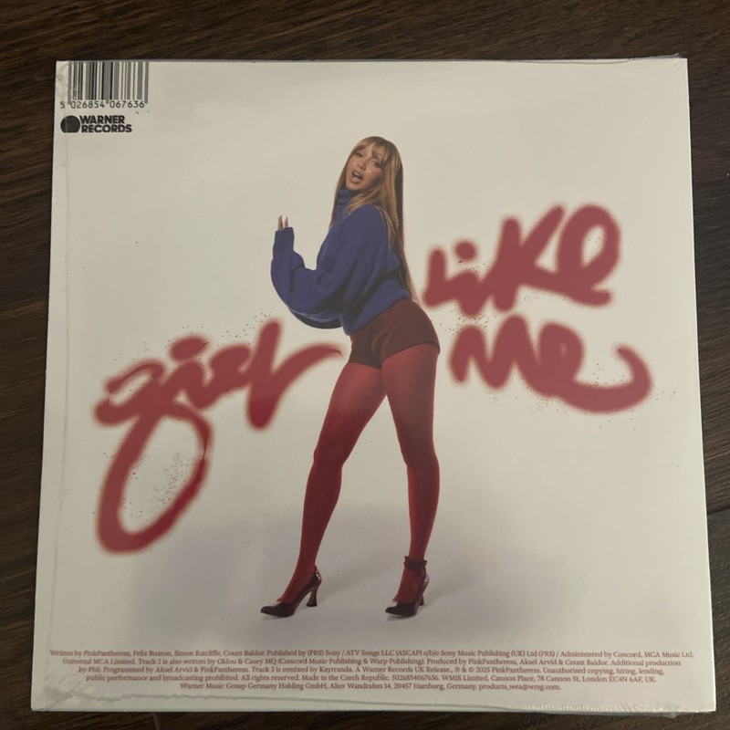 New PINK PANTHERESS Girl Like Me 7" Vinyl Limited Ed. Clear Red Record RSD 2026 gallery