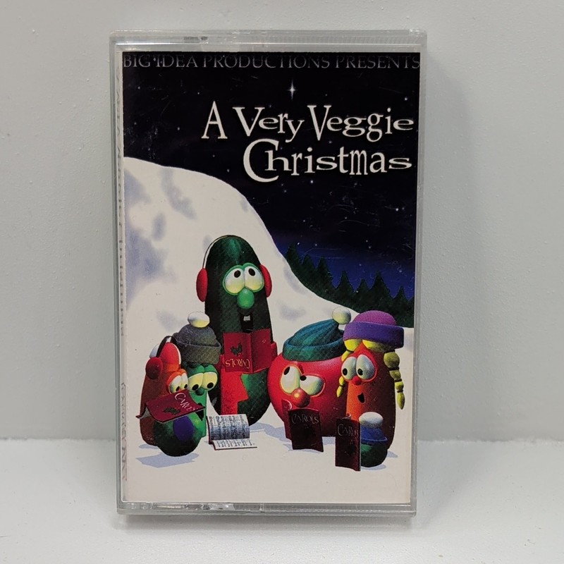VeggieTales A Very Veggie Christmas Cassette 1996 Everland Entertainment