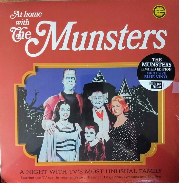 AT HOME WITH THE MUNSTERS – LP – BLUE VINYL – RARE LIMITED EDITION – BRAND NEW!