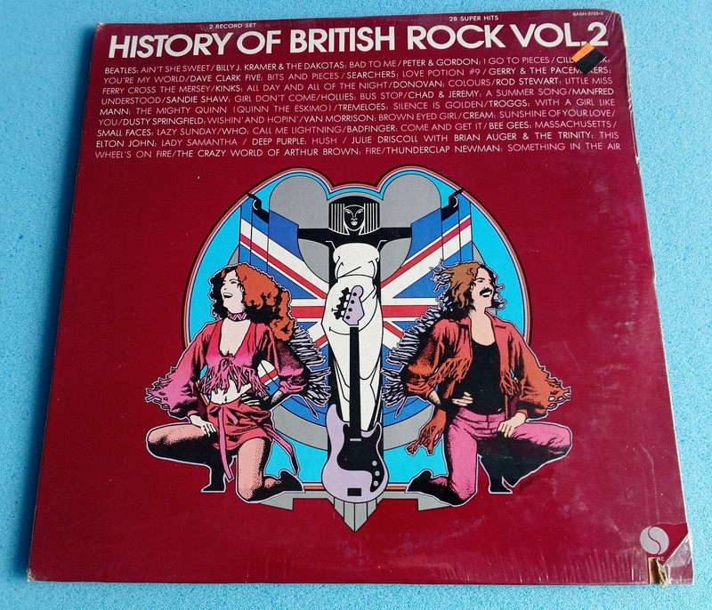 STILL SEALED VINYL – HISTORY OF BRITISH ROCK VOL.2 1974 Sire 2 LP Set c/o