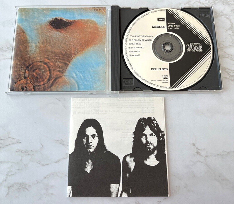 Pink Floyd Meddle CD 1ST JAPAN PRESS! BLACK TRIANGLE EMI CP32-5032 Gilmour RARE!