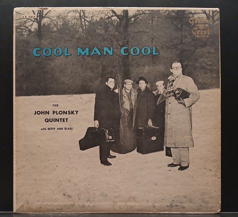RARE!! JOHN PLONSKY QUINTET «COOL MAN COOL» GOLDEN CREST LP CR 3014 MONO G/G+