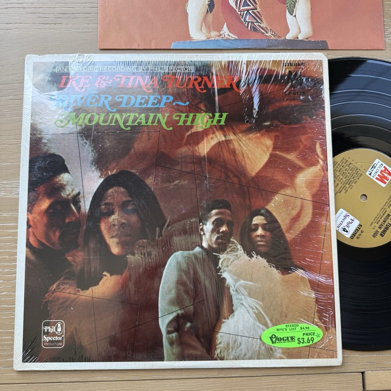1969 US Pressing LP Ike & Tina Turner River Deep Mountain High In Shrink! EX/EX