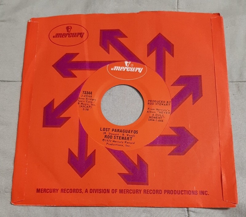 Rod Stewart 45 Lost Paraguayos / Angel Mercury 73344 ex+