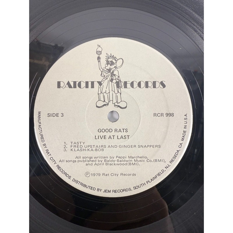 Good Rats - Live At Last 1979 Vinyl RCR-998 Gatefold Orig. Press Masterdisk VG+ gallery