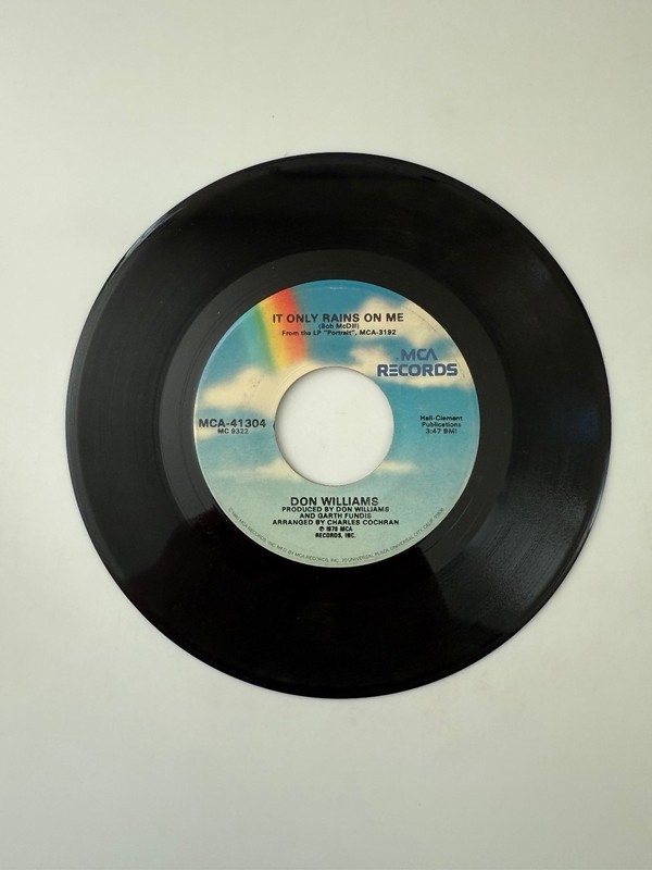 Don Williams – I Believe In You / It Only Rains On Me 7″ Single 1980 MCA Country