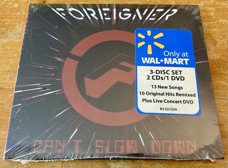 Can’t Slow Down by Foreigner Wal-Mart Exclusive 2 CD + 1 DVD 2009 NEW SEALED