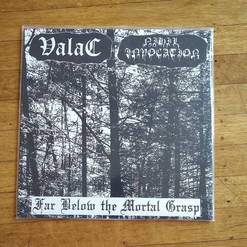 Valac/Nihil Invocation – Far Below The Mortal Grasp Vinyl LP 2020 Black Metal NM