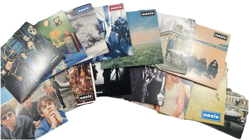 Oasis Complete 7inch Single Collection BOX Vol.1 Clear Red Color Vinyl