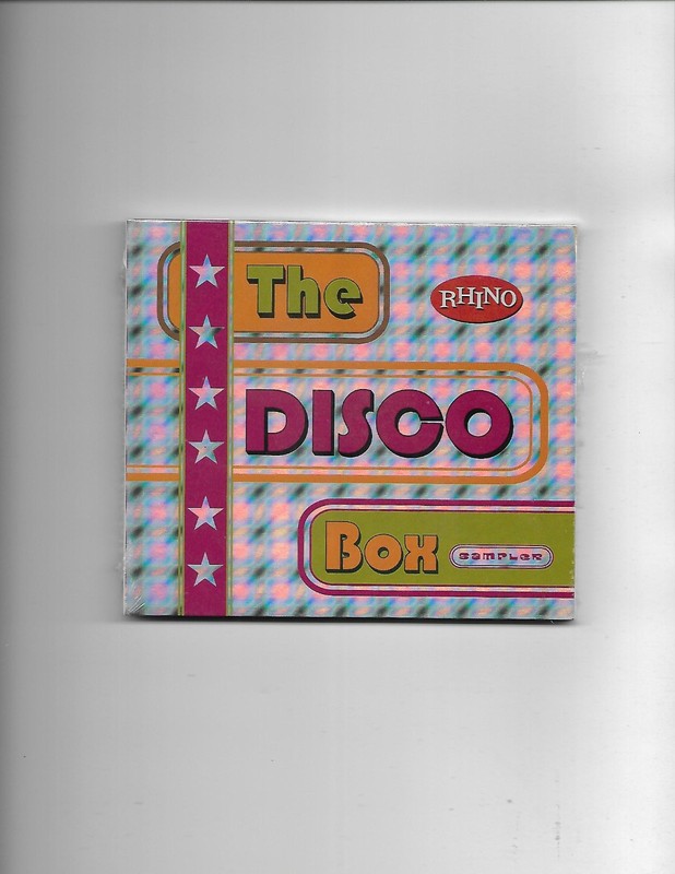 Rhino-The Disco Box-*Promo CD Sampler 12 cuts* fold open digipak slv **Sealed**