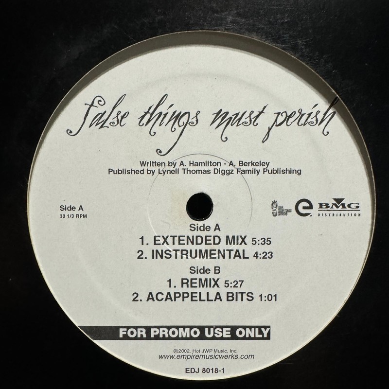 GRAVEDIGGAZ – FALSE THINGS MUST PERISH (12″) 2002!!! RARE!!! PRODIGAL SUNN!!!