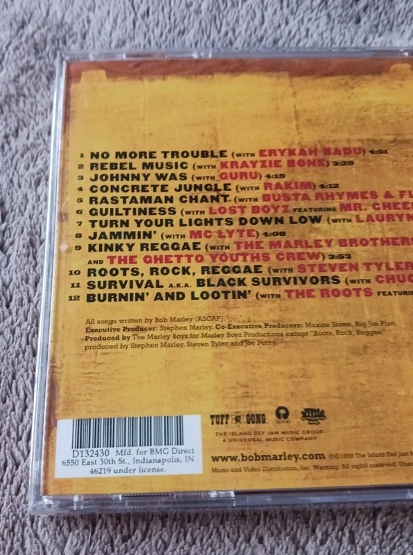 New CD Bob Marley Chant Down Babylon 1999 Sealed Marley Boyz Roots Rock Reggae gallery