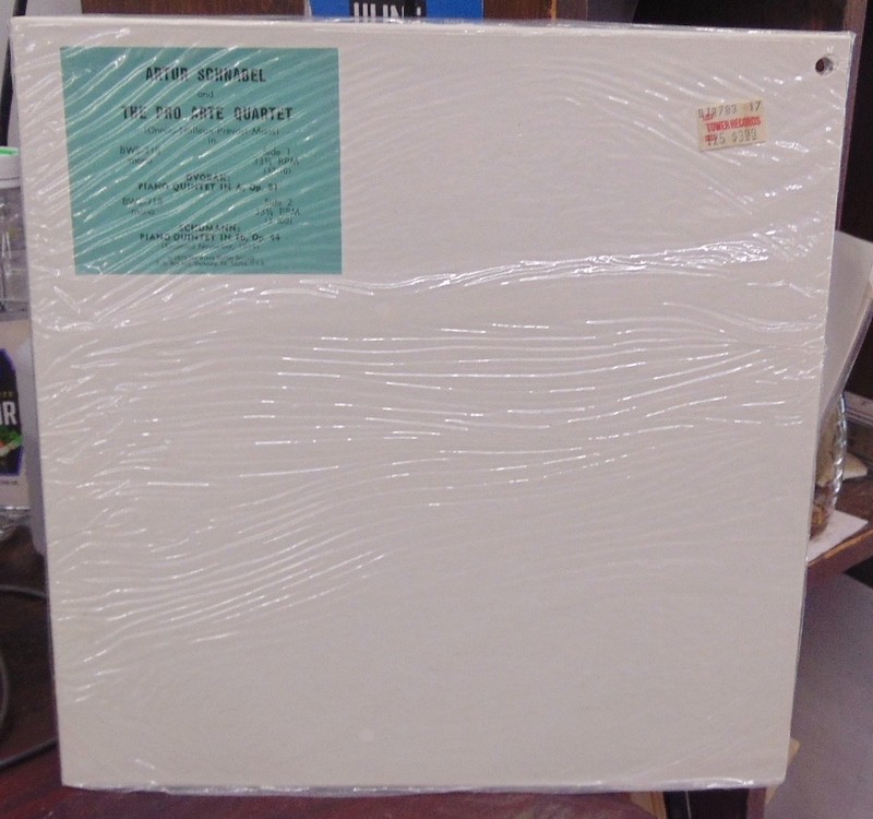 Schnabel, Pro Arte Quartet – Dvorak & Schumann / BWS-718 / SEALED LP