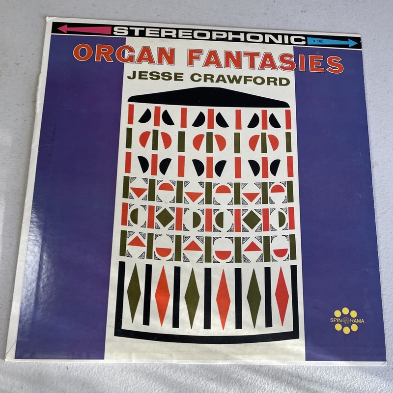 Organ Fantasies Jesse Crawford S 102 Lp Record Excellent