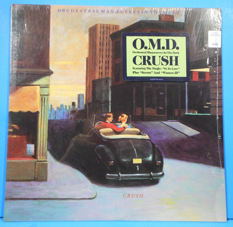ORCHESTRAL MANOEUVRES IN THE DARK CRUSH 1985 SHRINK GREAT CONDITION VG++/VG++!!A