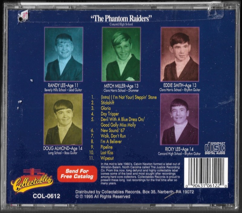 PHANTOM RAIDERS - New Sound ’67 (1995 Collectables CD re; '67 NC garage) NEW gallery