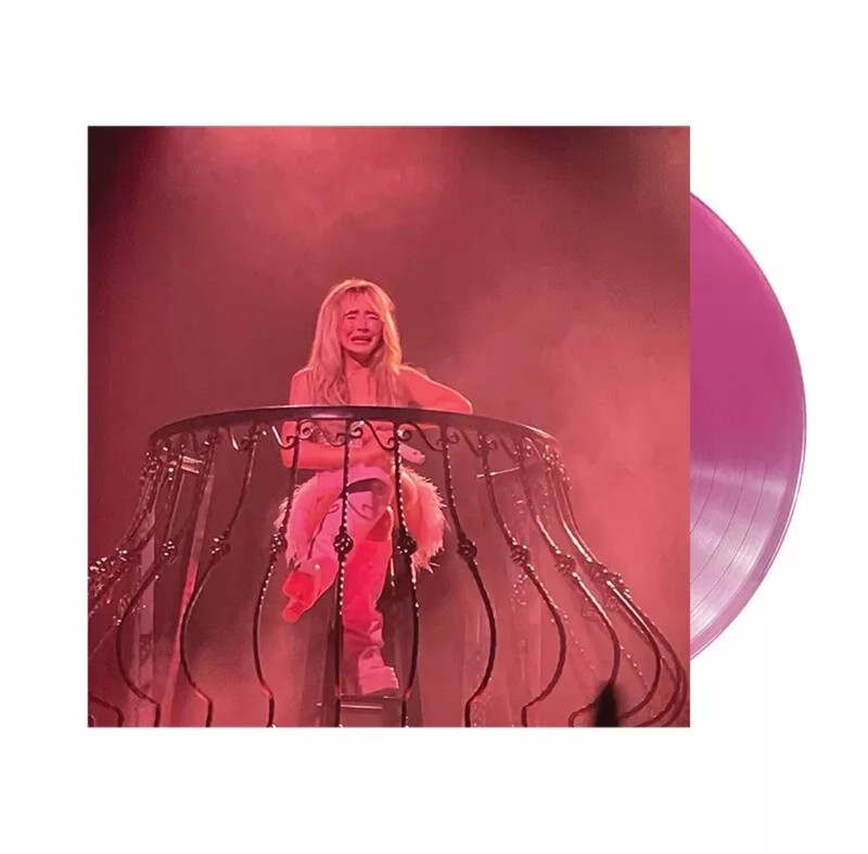 NEW Sabrina Carpenter Feather PINK GLITTER 7” Vinyl Limited Record LP Single