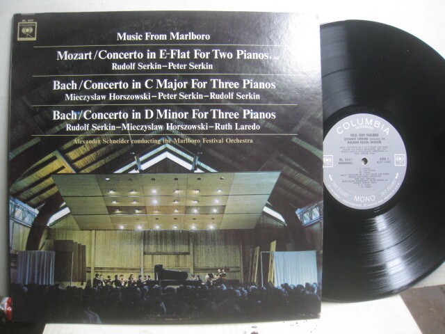 Mozart / Bach Music from Marlboro, Schneider *Columbia ML 6247 mono