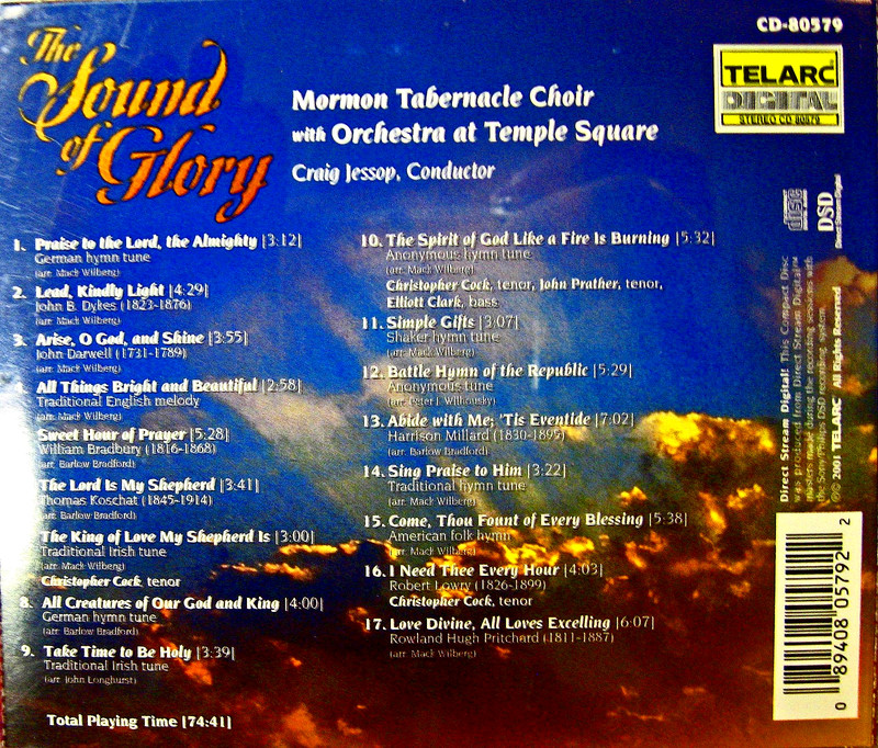Mormon Tabernacle Choir - The Sound of Glory - Telarc CD 2001 - Free Shipping gallery
