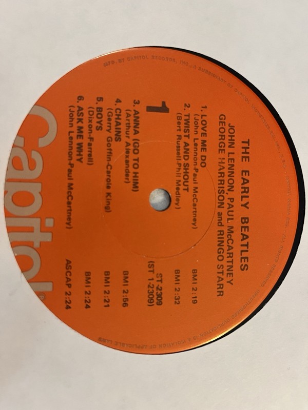 The Early Beatles LP ST 2309 (EX/NM Vinyl) gallery