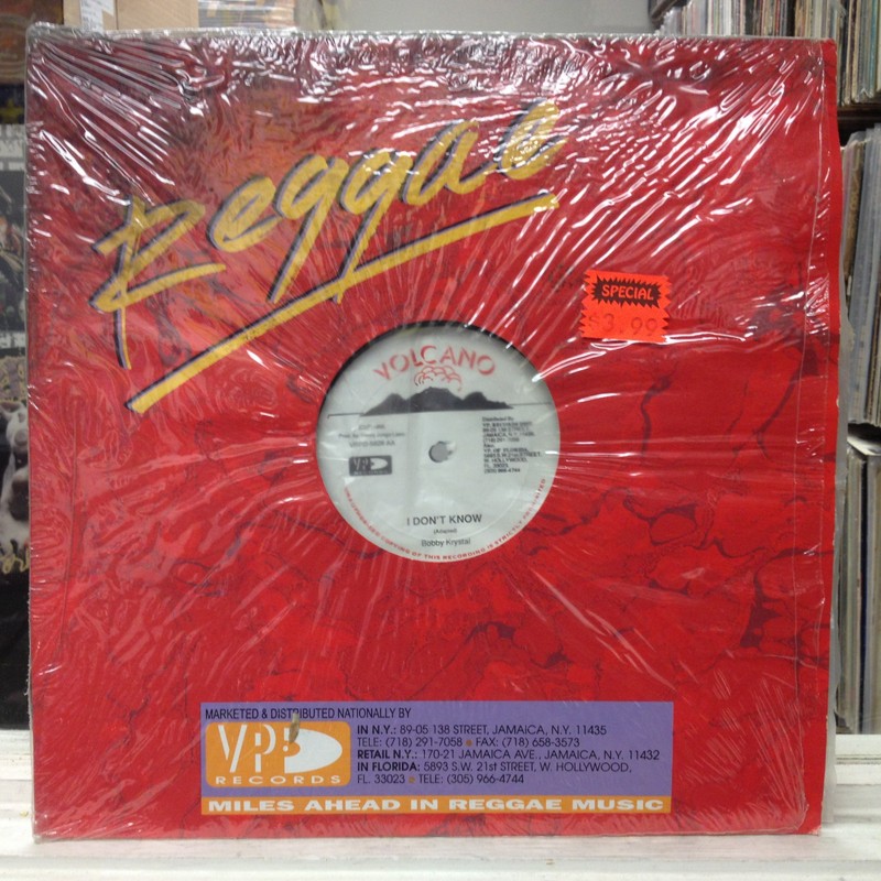 [REGGAE]~NM 12″~BOBBY KRYSTAL~BARRINGTON LEVY~I Don’t Know~Carol~[VP 1995]