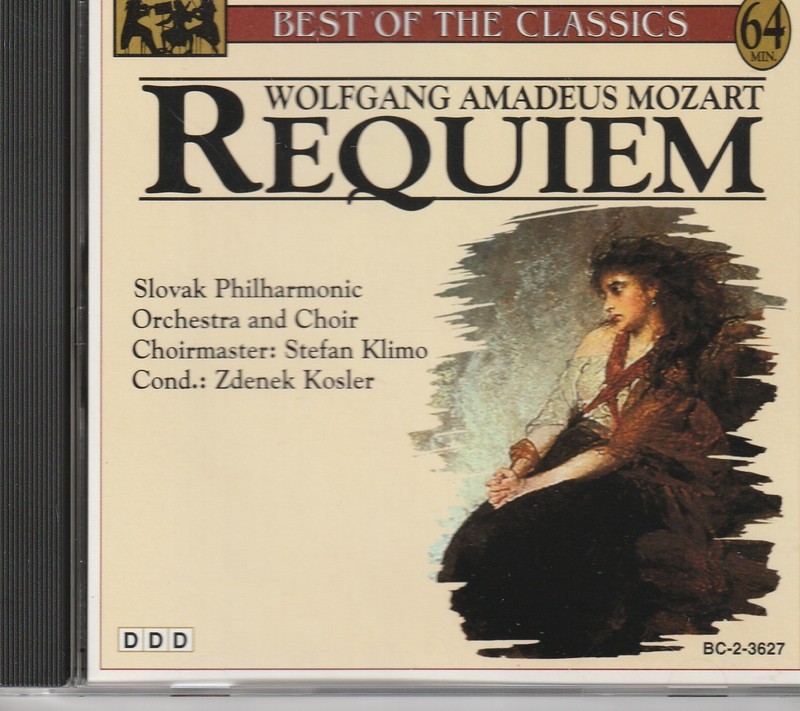 Mozart: Requiem (CD, Apr-1995, Madacy) Slovak Philharmonic Orchestra & Choir