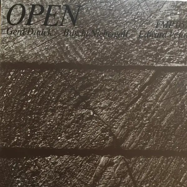 Gerd Dudek / Buschi Niebergall / Edward Vesala Open FMP Vinyl LP (Near Mint)