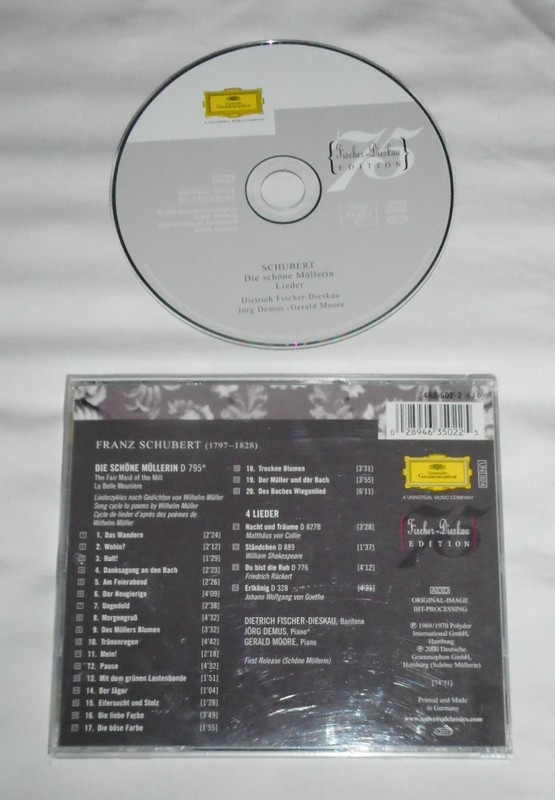 SCHUBERT: Die schone Mullerin CD 2000 DG Dietrich Fischer-Dieskau gallery