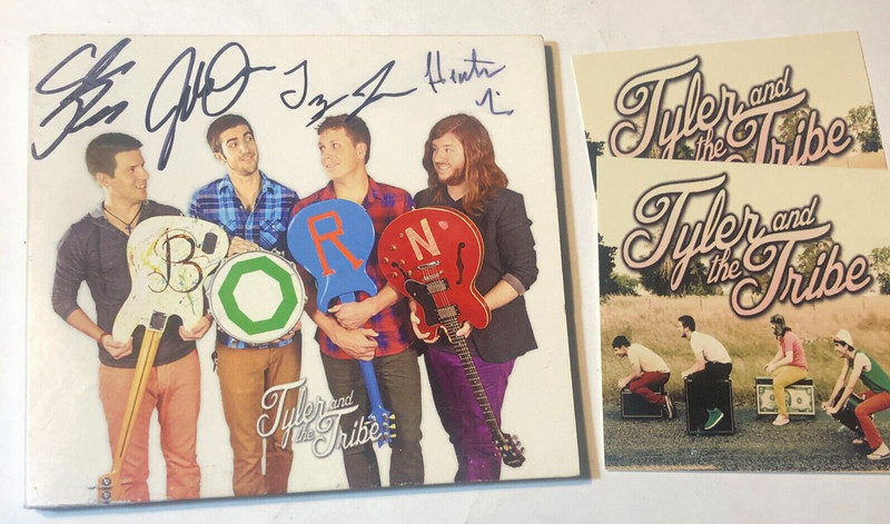 Tyler And The Tribe Born CD Signed autographed w bonus stickers alt country ro