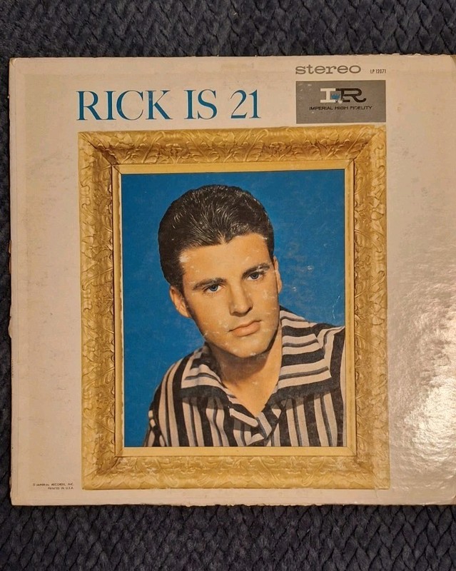 IR Imperial Records «Rick Is 21″ 12» Vinyl Lp Ricky Nelson Rock N Roll-Pop 1961