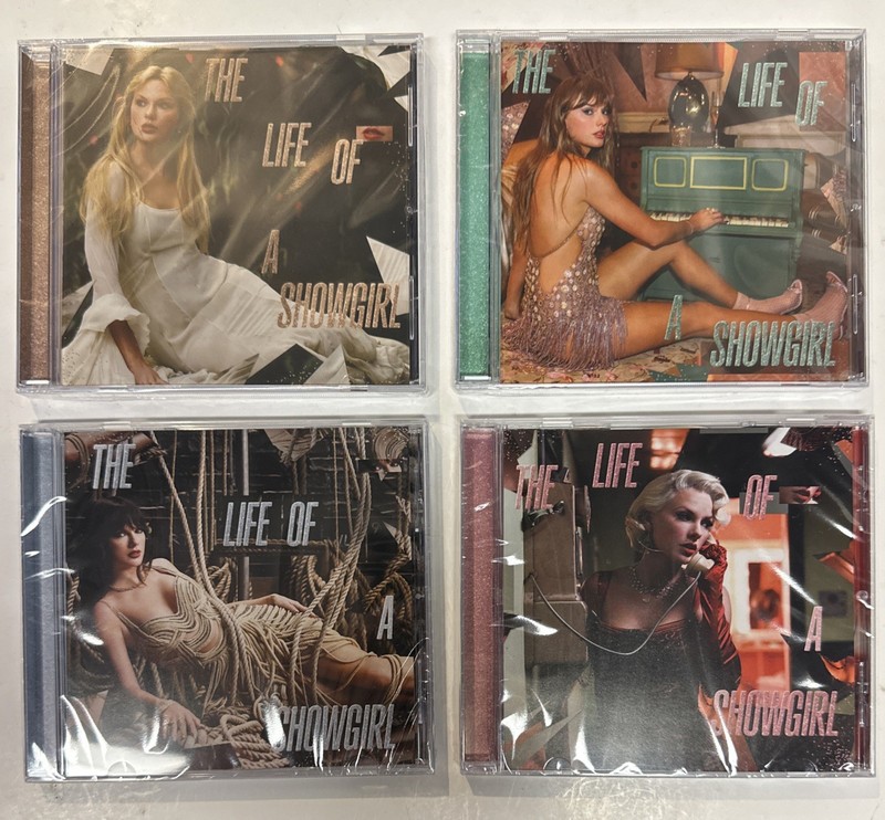 Taylor Swift The Life of a Showgirl Set Of 4 CD’s Compact Disc Lot NEW