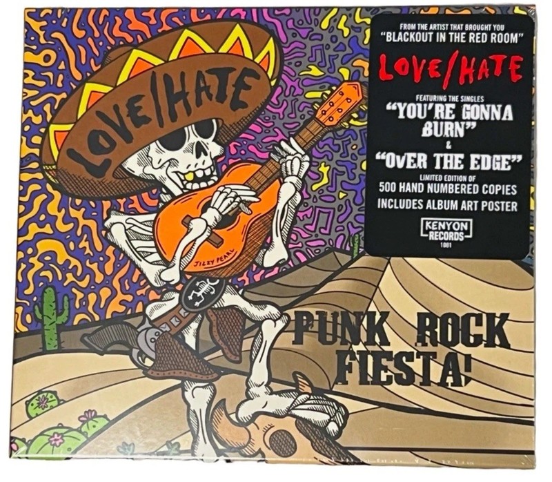 Love/Hate – Punk Rock Fiesta! (Slipcase CD w/mini poster) Sleaze Glam Rock Metal