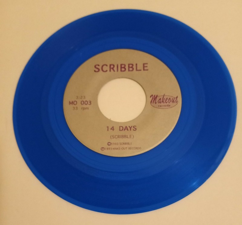 Slackjaw / Scribble - Gray / 14 Days Blue 33 RPM Vinyl 7" Split EX 1993 gallery