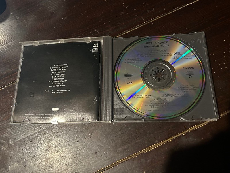 Metal Church: The Human Factor 1991 Epic Records Original CD VG Thrash Metal EX gallery