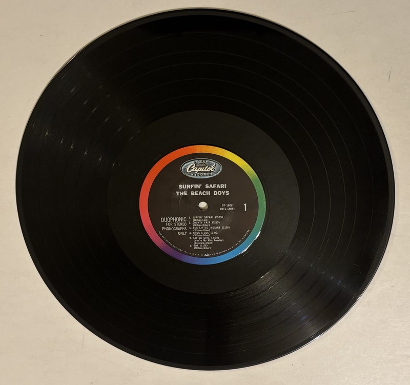 The Beach Boys Surfin' Safari LP Vinyl Record DT 1808 Capitol Duophonic 1962 NM gallery