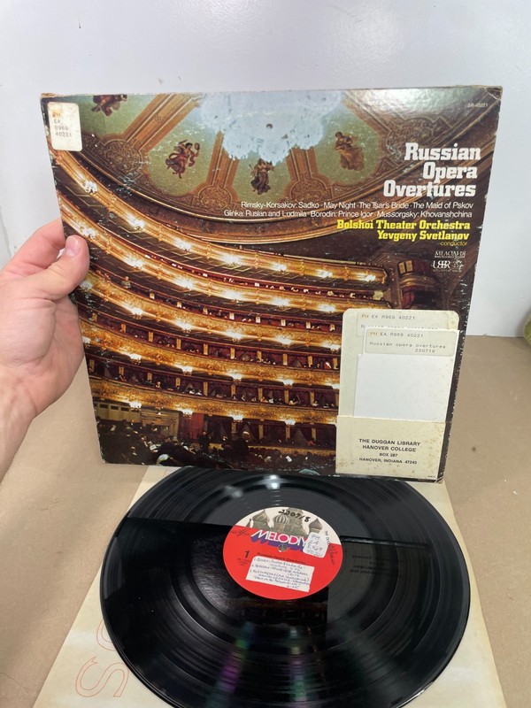 Russian Opera Overtures Balshoi Theatre Orchestra Yevgeny Svetlanov Melodiya