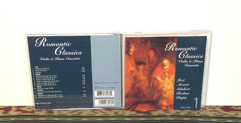 Dieter Goldman, Romantic Classics, Violin & Piano Concerto, CD Made in Holland